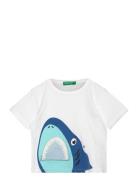 T-Shirt Tops T-shirts Short-sleeved White United Colors Of Benetton