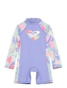 Tropical Story Springsuit Bodies Long-sleeved Multi/patterned Roxy