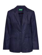 Jacket Blazers Single Breasted Blazers Navy United Colors Of Benetton