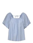 Blouse Lovisa Tops Blouses Short-sleeved Blue Lindex
