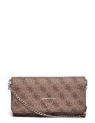 Noelle Xbody Flap Organizer Bags Top Handle Bags Brown GUESS