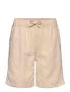 Shorts Linen Blend Bottoms Shorts Beige Lindex