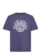 Logo Cotton Jersey Tee Tops T-shirts Short-sleeved Blue Ralph Lauren K...