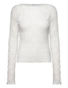 Long Sleeve Lace Top Tops T-shirts & Tops Long-sleeved White Bubbleroo...