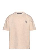 Tnnorvalde Os S_S Sweat Tee Tops T-shirts Short-sleeved Cream The New