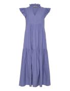 Mmwaldy Izha Dress Maksimekko Juhlamekko Blue MOS MOSH