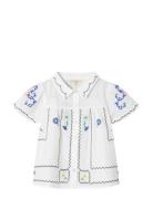 Hirse Ss Blouse Tops Blouses & Tunics White Fliink