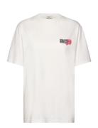 Cotton Jersey Dassel Tee Tops T-shirts & Tops Short-sleeved White Mads...