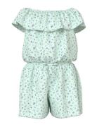 Nkfvinaya Ss Playsuit Fffff Noos Jumpsuit Haalari Green Name It