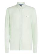 Pigment Dyed Li Solid Rf Shirt Tops Shirts Casual Green Tommy Hilfiger