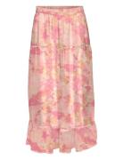Vmsmilla H/W Ankle Skirt Wvn Ga Pitkä Hame Pink Vero Moda