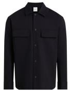 Double Weave Overshirt Tops Overshirts Black Calvin Klein