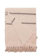 Throw Home Textiles Cushions & Blankets Blankets & Throws Beige Au Mai...