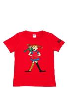 Pippi Och Nilsson T-Shirt Tops T-shirts Short-sleeved Red Martinex