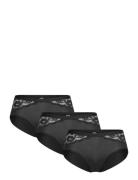 Brief Iris Regular 3 Pack Alushousut Brief Tangat Black Lindex