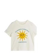 Sun Sp Ss Tee Tops T-shirts Short-sleeved White Mini Rodini