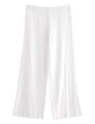 Vida Pyjamasbyxor I Pointelle Pyjamahousut Olohousut White Lindex