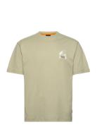 Te_Section Tops T-shirts Short-sleeved Green BOSS