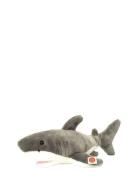 Shark 50 Cm Toys Soft Toys Stuffed Animals Grey Teddy Hermann