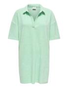 Jdyterry S/S Collar Dress Jrs Exp Polvipituinen Mekko Green JDY