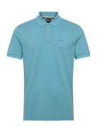 Pallas Tops Polos Short-sleeved Blue BOSS