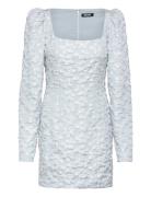 Jacquard Ls Mini Dress Lyhyt Mekko Blue ROTATE Birger Christensen