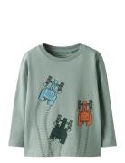 Nmmlactor Ls Top Box Tops T-shirts Long-sleeved T-shirts Green Name It