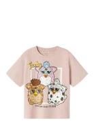 Nkfjixanna Furby Ss Nreg Top Box Bfu Tops T-shirts Short-sleeved Pink ...