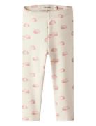 Nbnlayo Kim Slim Leggings Lil Noos Bottoms Leggings Cream Lil'Atelier