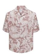 Onsden Life Rlx Ss Graphic Aop Shirt Tops Shirts Short-sleeved Pink ON...
