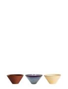 Yuka Bowl Pack Of 3 Home Tableware Bowls & Serving Dishes Serving Bowl...