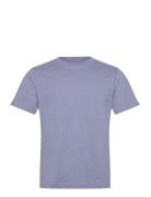 Short Boxy Heavyweight T-Shirt Tops T-shirts Short-sleeved Blue Weekda...