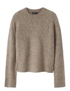 Nlfkleave Ls Short Knit Noos Tops Knitwear Pullovers Brown LMTD
