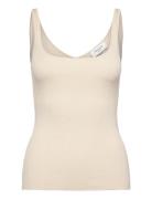 Rwrosie Sl Regular Top Tops T-shirts & Tops Sleeveless Cream Rosemunde