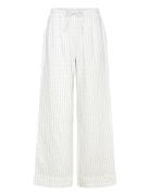 Gauze Homewear Trousers Pyjamahousut Olohousut White Gina Tricot