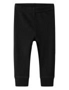 Nbnwax Wool Rib Legging Noos Bottoms Leggings Black Name It