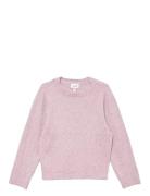 Vmdoffy Ls O-Neck Blouse Ga Noos Girl Tops Knitwear Pullovers Pink Ver...