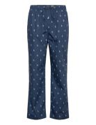 Polo Bear Striped Cotton Pajama Pant Olohousut Blue Polo Ralph Lauren