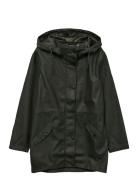 Vmmalou Coated Jacket Noos Ohut Pitkä Takki Black Vero Moda