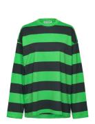Over Long Sleeve T-Shirt Tops T-shirts & Tops Long-sleeved Green Weekd...