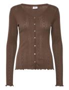 Grusz Cardigan Tops Knitwear Cardigans Brown Saint Tropez