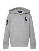 Big Pony Fleece Hoodie Tops Sweat-shirts & Hoodies Hoodies Grey Ralph ...