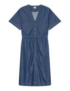 Air Denim Sanne Dress Polvipituinen Mekko Blue Mads Nørgaard