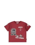 Rodney Tops T-shirts Short-sleeved Burgundy Molo