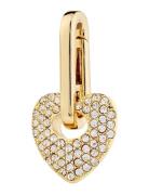 Charm Crystal Heart Pendant Gold-Plated Kaulakoru Riipukset Silver Pil...