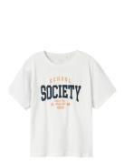 Nkmladon Ss Nreg Top Box Tops T-shirts Short-sleeved White Name It
