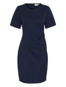 Gennysz Dress Polvipituinen Mekko Navy Saint Tropez