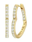 Lovely Oval Crystal Ear Accessories Jewellery Earrings Hoops Gold SNÖ ...