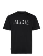 Shadow T-Shirt Tops T-shirts Short-sleeved Black Makia