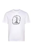 Keeper T-Shirt Tops T-shirts Short-sleeved White Makia